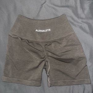 Alphalete mocha amplify shorts